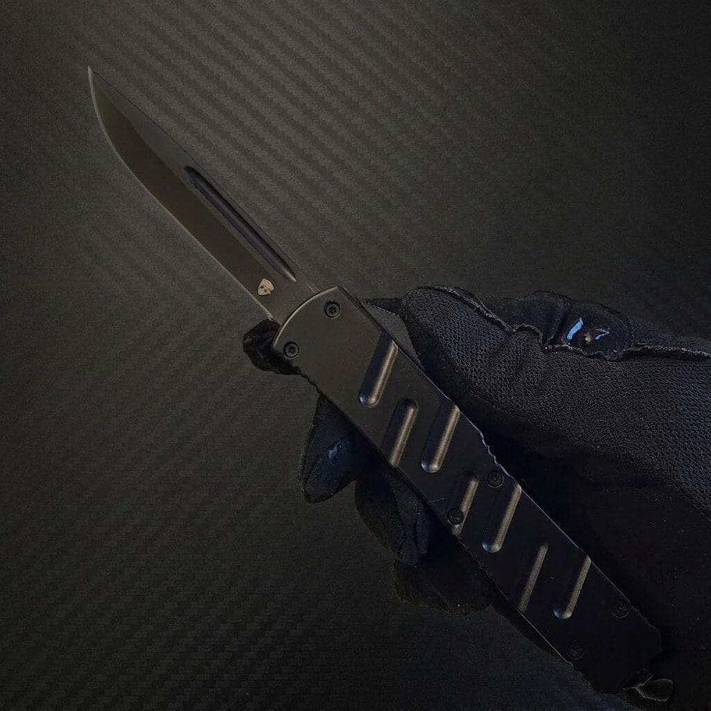 Venom X3 Nighthawk D/A Auto OTF Knife - Black (Black DP)