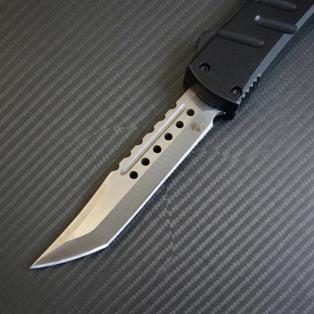 Venom X3 Nighthawk D A Auto OTF Knife Black Satin Spartan venom-x3-nighthawk-d-a-auto-otf-knife-black-satin-spartan