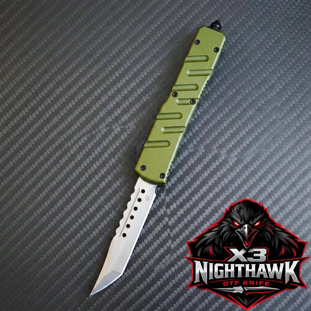 Venom X3 Nighthawk D/A Auto OTF Knife - OD (Satin Spartan)
