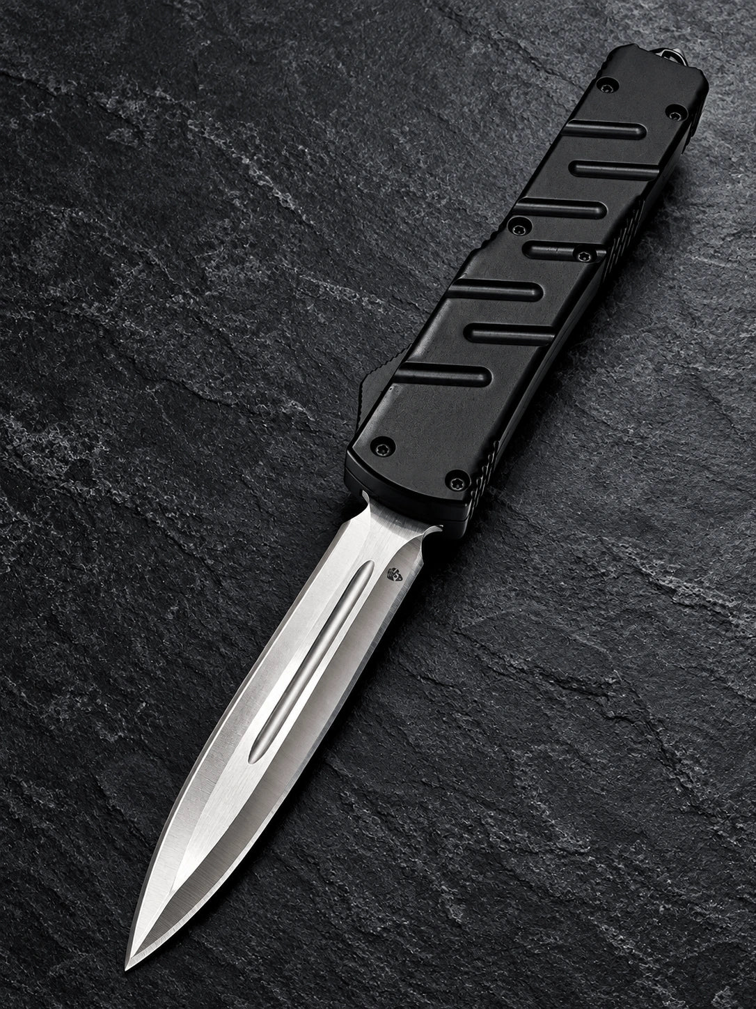 Venom X3 Nighthawk Double Action OTF Automatic Knife – Tactical Black  3.25 Satin Double Edge