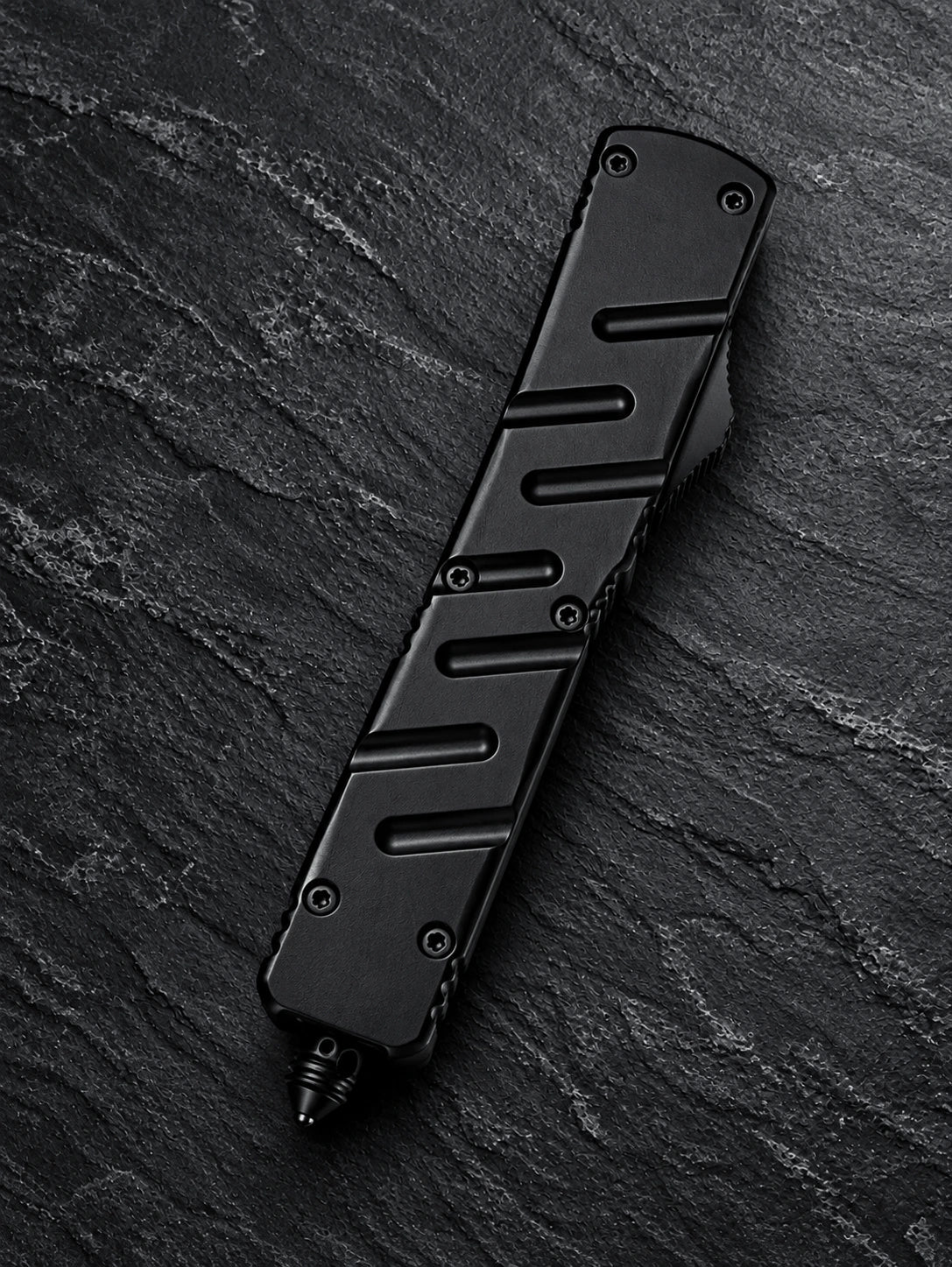 Venom X3 Nighthawk Double Action OTF Automatic Knife – Tactical Black  3.25 Satin Double Edge