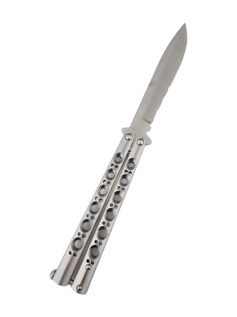 Venom Zhandou Cobra Z Butterfly Knife (Drop Point Par Serr 3.5").