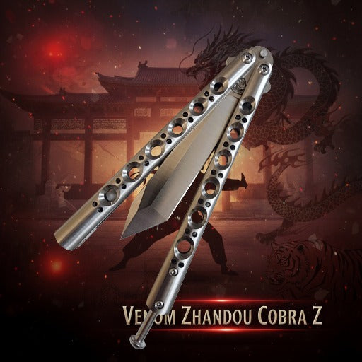 Venom Zhandou Cobra Z Balisong Knife (Tanto 3.5")