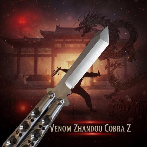 Venom Zhandou Cobra Z Balisong Knife (Tanto 3.5")