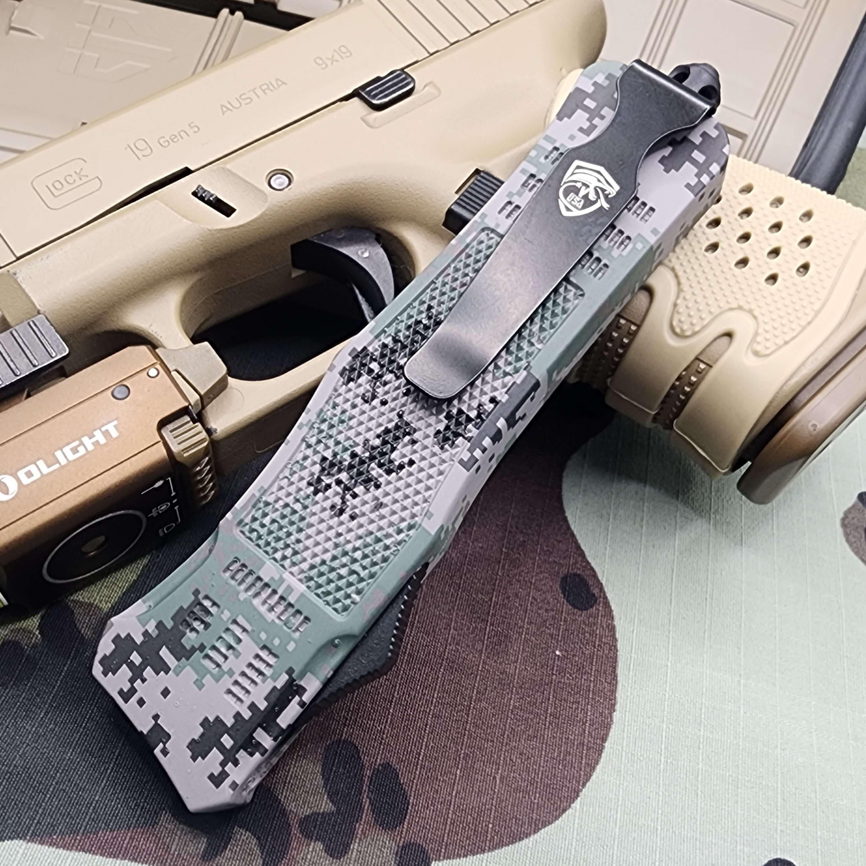 Venom 4TR ELITE Tactical OTF - Recon Camo (Satin DP Par Ser 3.4")