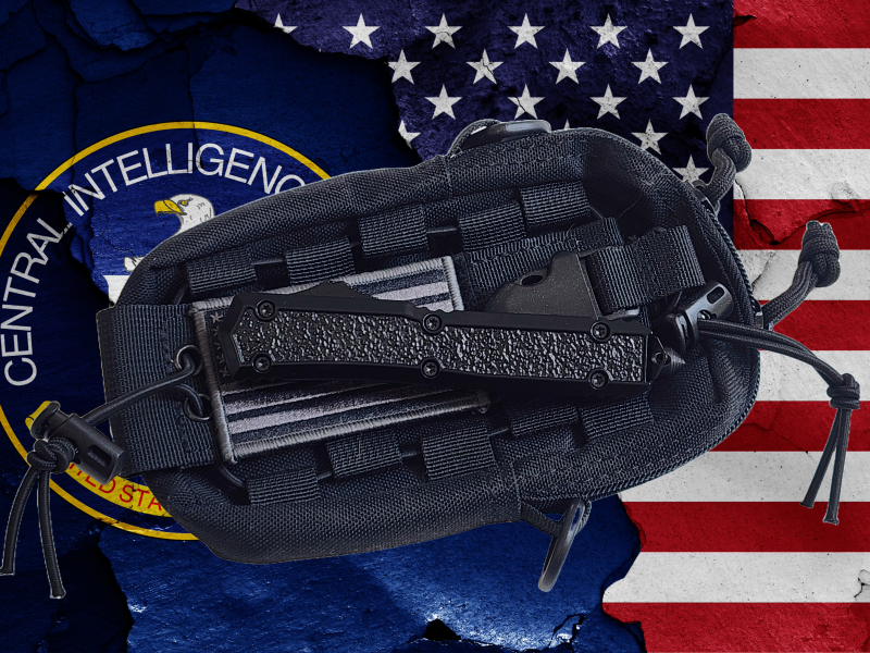 Venom Delta-7R Automatic OTF Knife - Black (Black Double Edge 3.35").