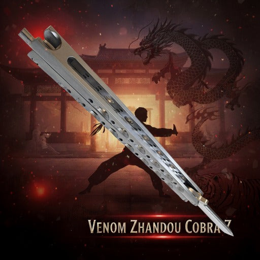 Venom Zhandou Cobra Z Balisong Knife (Tanto 3.5")