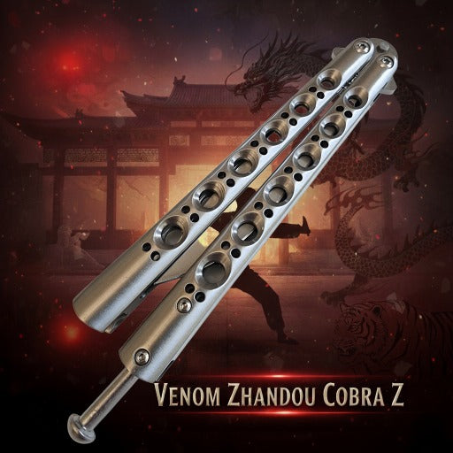 Venom Zhandou Cobra Z Butterfly Knife (Drop Point 3.5)