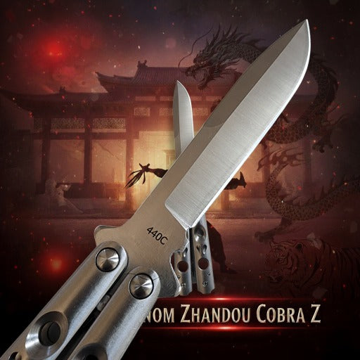 Venom Zhandou Cobra Z Butterfly Knife (Drop Point 3.5)