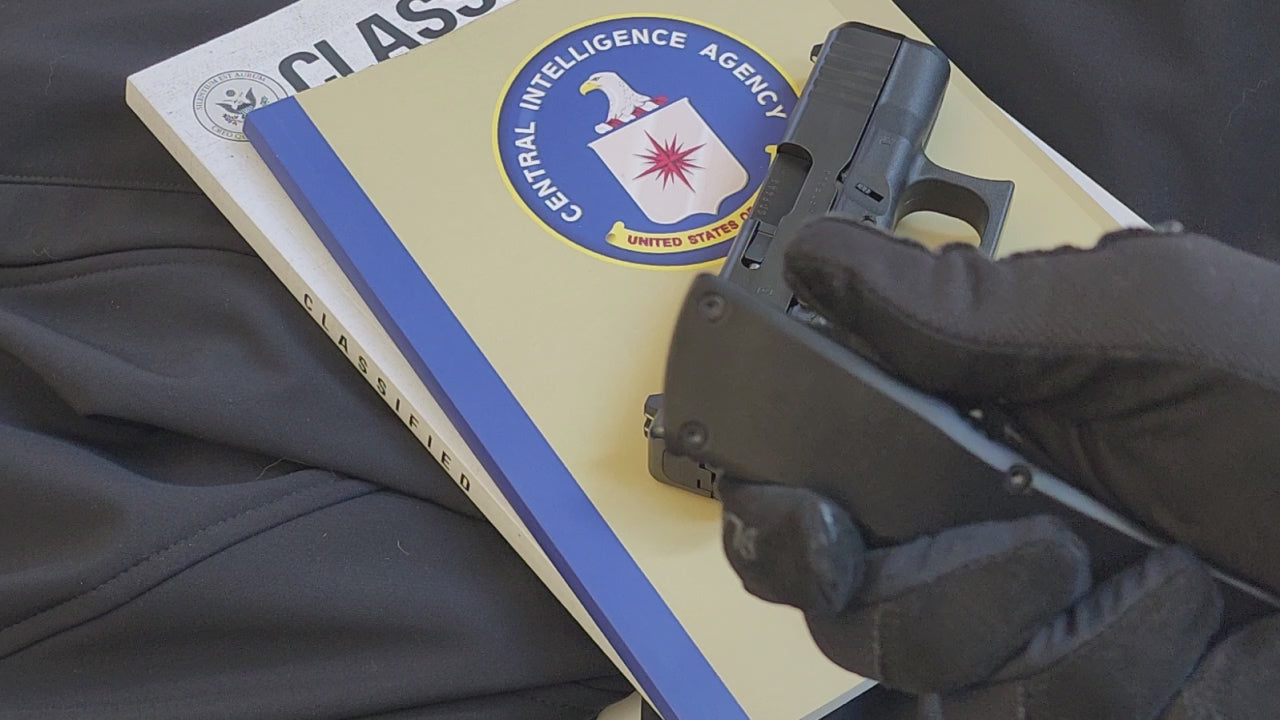 Venom V30R Tactical D/A OTF Knife - Black (Black Tanto Par Ser)