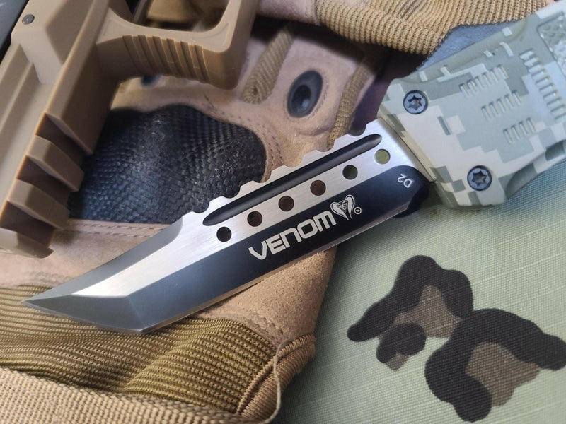 Venom 4TR ACU Camo Tactical OTF Knife | Spartan Two-Tone Camo Models Southern Sporting Goods LLC   