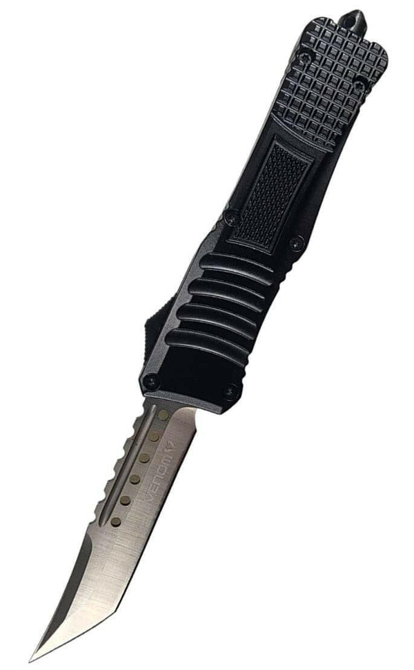 Venom Shadow Force OTF Auto Knife | Satin Spartan Edge D2.